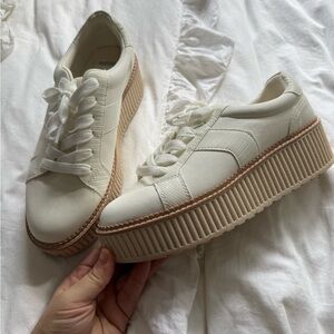 Dolce Vita Cream Platform Sneakers